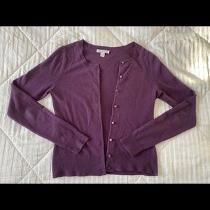 New York Company Purple Cardigan
